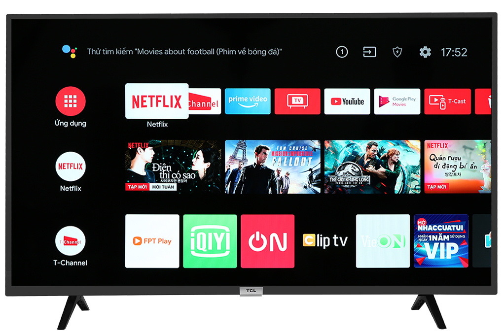 Android Tivi TCL 43 inch L43S5200 Mới 2021
