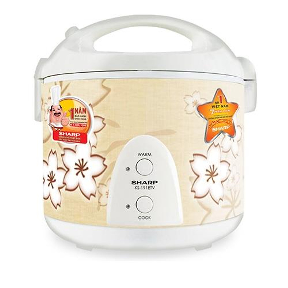 Nồi cơm điện Sharp KS-191ETV 1.8 lít