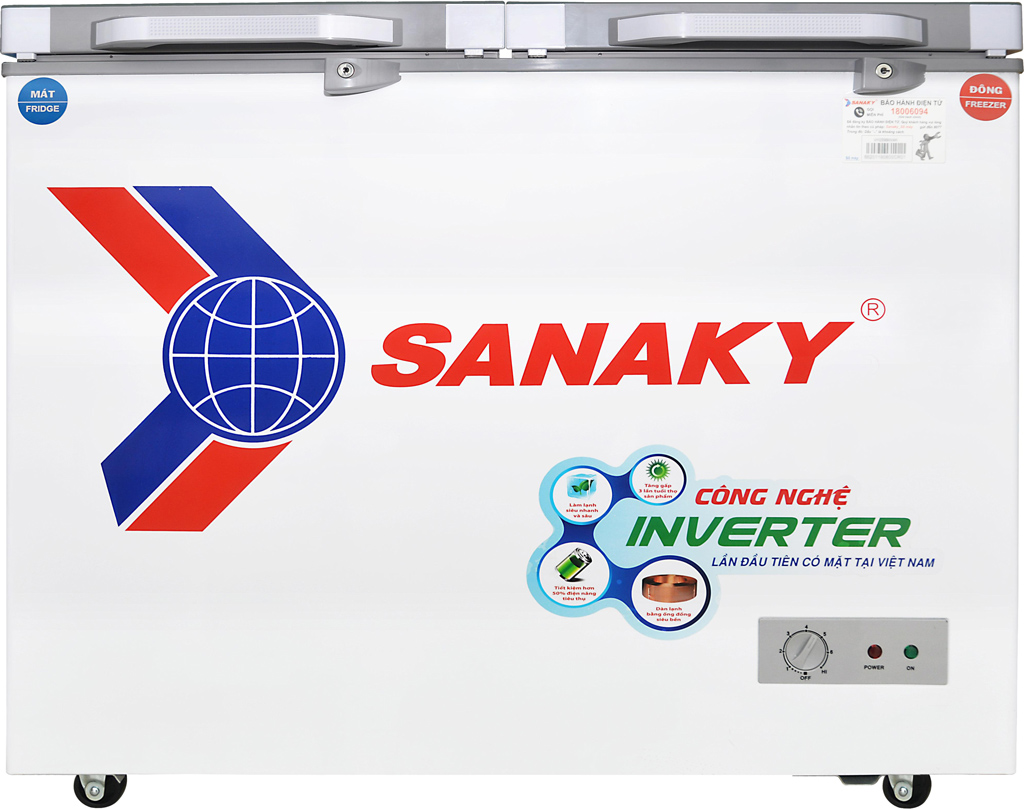 Tủ đông Sanaky Inverter 220 lít VH-2899W4K